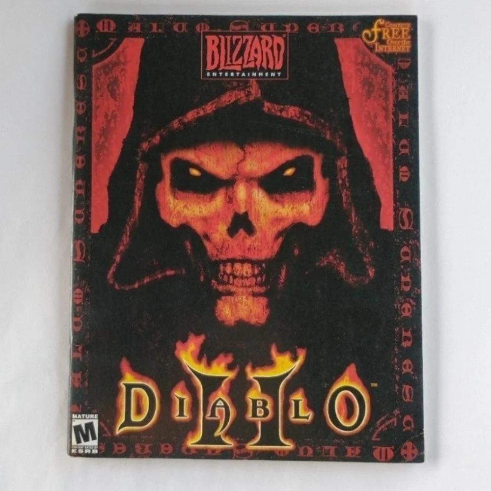 Diablo 2 PC Game Manual Book and Strategy Guide Book (no game included)